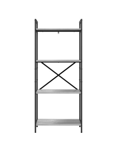 Libreria Grigio Sonoma 56 x 34 x 133,5 cm Legno multistrato