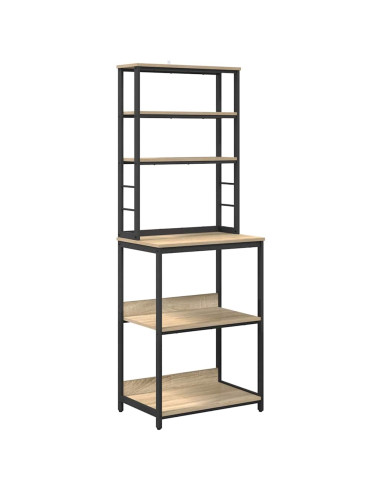 Mensola da cucina Rovere Sonoma 60 x 40 x 168 cm