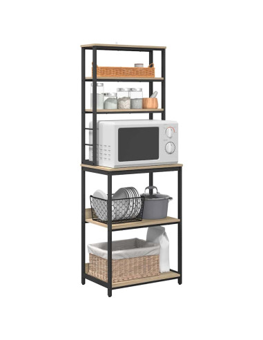 Mensola da cucina Rovere Sonoma 60 x 40 x 168 cm