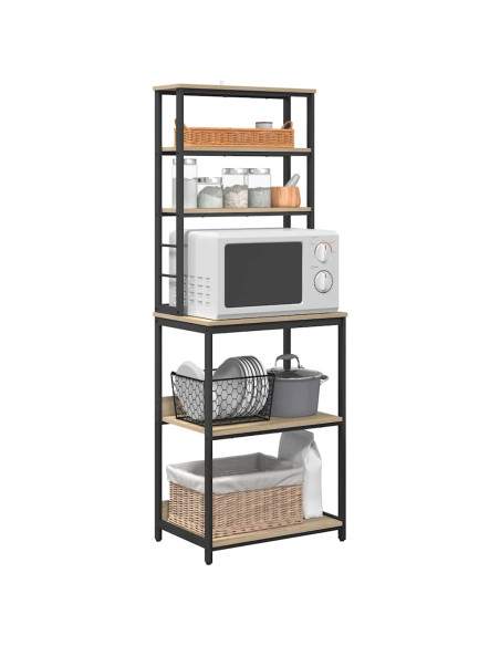 Mensola da cucina Rovere Sonoma 60 x 40 x 168 cm