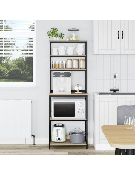 Mensola da cucina Rovere Sonoma 60 x 40 x 168 cm