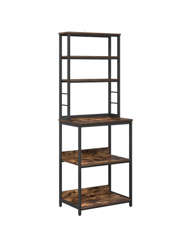 Mensola da cucina Rovere fumé 60 x 40 x 168 cm