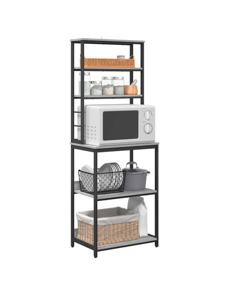 Mensola da cucina Grigio Sonoma 60 x 40 x 168 cm