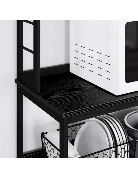 Mensola da cucina Rovere Nero 80 x 40 x 168 cm