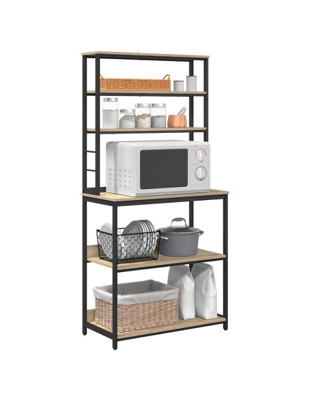 Mensola da cucina Rovere Sonoma 80 x 40 x 168 cm