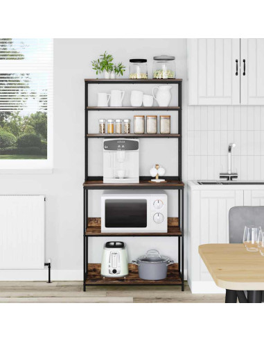 Mensola da cucina Rovere fumé 80 x 40 x 168 cm