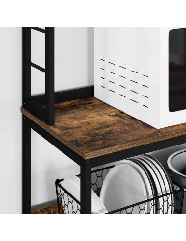 Mensola da cucina Rovere fumé 80 x 40 x 168 cm