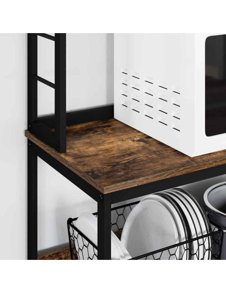 Mensola da cucina Rovere fumé 80 x 40 x 168 cm