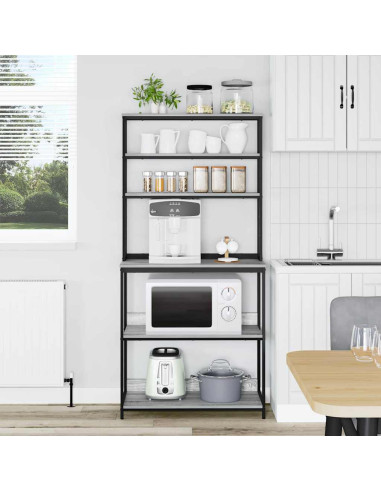 Mensola da cucina Grigio Sonoma 80 x 40 x 168 cm