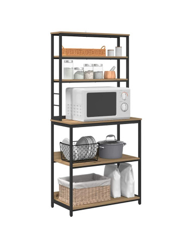 Mensola da cucina Rovere artigianale 80 x 40 x 168 cm