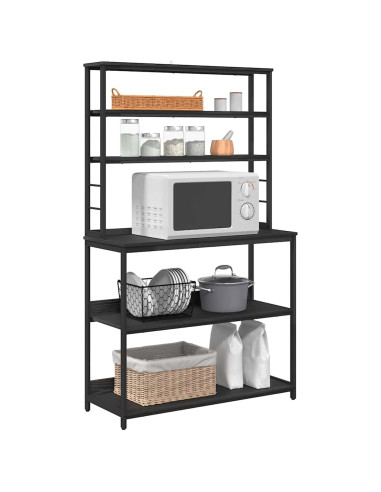 Mensola da cucina Rovere Nero 100 x 40 x 168 cm