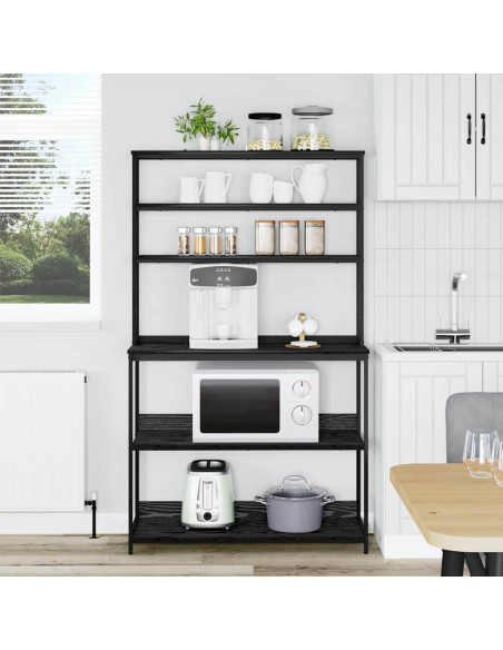 Mensola da cucina Rovere Nero 100 x 40 x 168 cm