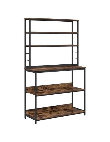 Mensola da cucina Rovere fumé 100 x 40 x 168 cm
