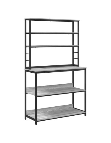 Mensola da cucina Grigio Sonoma 100 x 40 x 168 cm