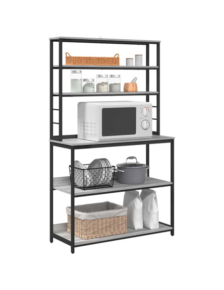 Mensola da cucina Grigio Sonoma 100 x 40 x 168 cm