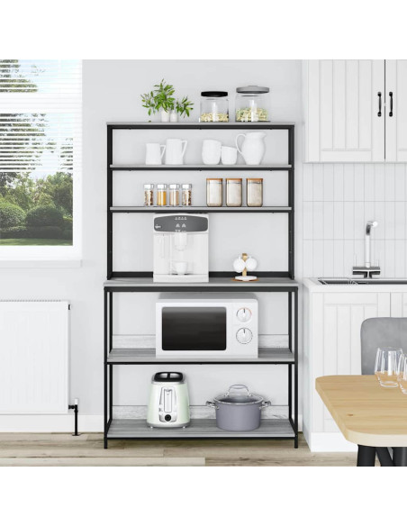 Mensola da cucina Grigio Sonoma 100 x 40 x 168 cm