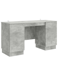 Scrivania con lo scaffale Grigio Cemento 142,5 x 50 x 75 cm