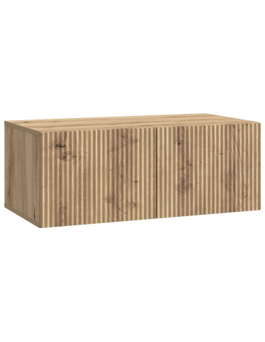 Mobile Porta TV da Muro Rovere Artigianale 78,5 x 41 x 30 cm