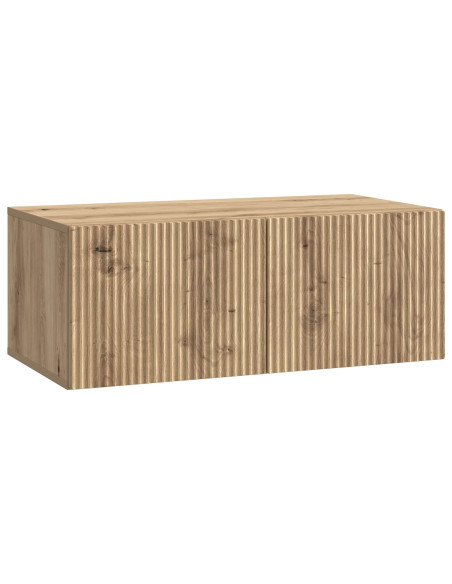 Mobile Porta TV da Muro Rovere Artigianale 78,5 x 41 x 30 cm