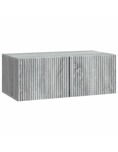 Mobile Porta TV da Muro Grigio Sonoma 78,5 x 41 x 30 cm