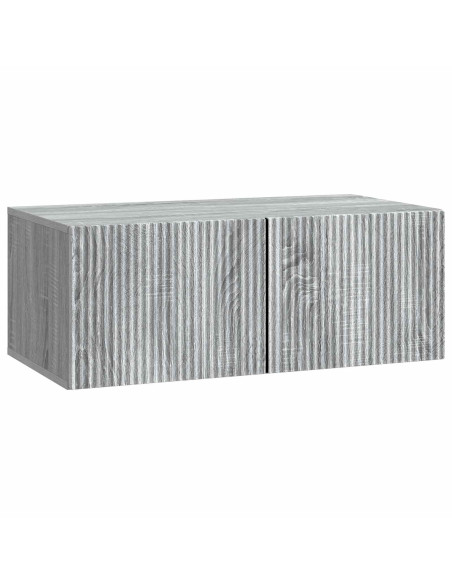 Mobile Porta TV da Muro Grigio Sonoma 78,5 x 41 x 30 cm