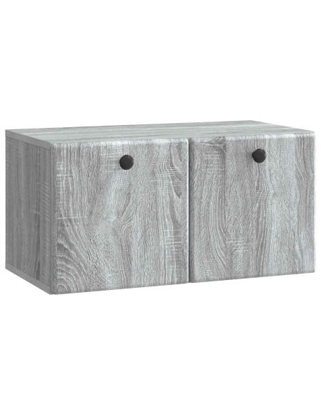 Mobile Porta TV da Muro Grigio Sonoma 59,5 x 31 x 30 cm