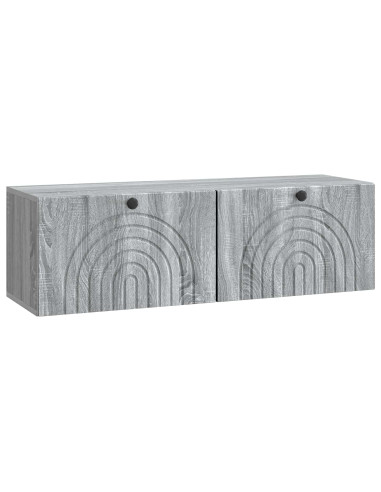 Mobile Porta TV da Muro Grigio Sonoma 98 x 31 x 30 cm