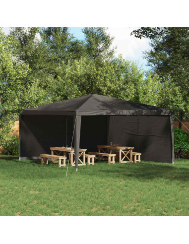 Parete per tenda da festa 2 pcs Antracite 400 x 195 cm