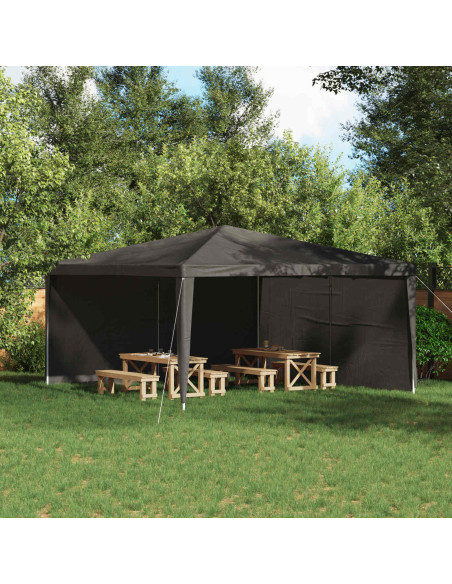 Parete per tenda da festa 2 pcs Antracite 400 x 195 cm