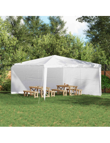 Parete per tenda da festa 2 pcs Bianco 400 x 195 cm