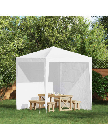 Parete per tenda da festa 2 pcs Bianco 200 x 195 cm