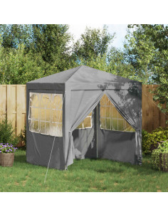 Tenda Party Grigio chiaro 200 x 200 x 240 cm PE e Acciaio