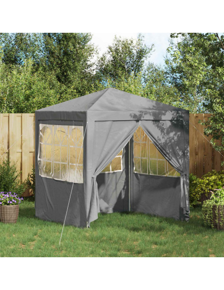 Tenda Party Grigio chiaro 200 x 200 x 240 cm PE e Acciaio