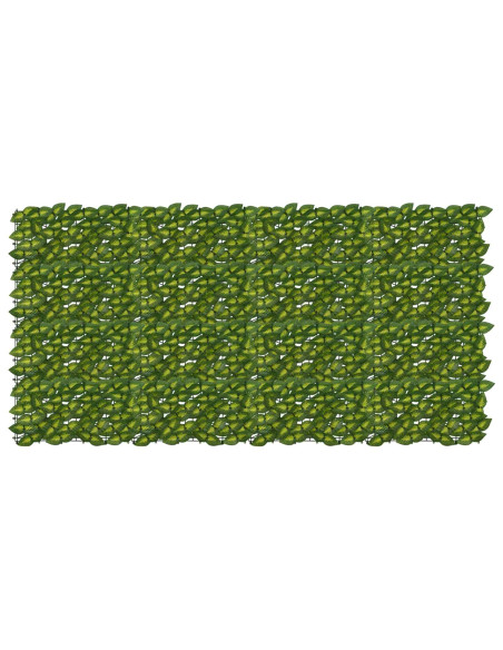 Schermo per balcone con foglie Verde e Giallo 200 x 100 cm