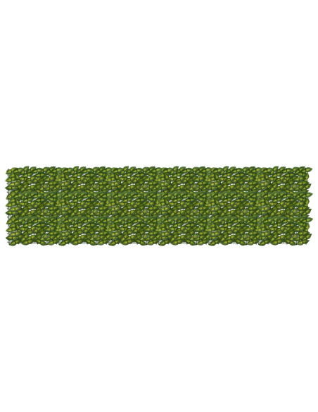 Schermo per balcone con foglie Verde e Giallo 300 x 75 cm