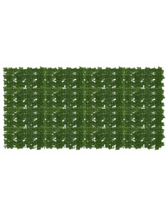 Schermo per balcone con foglie Verde 200 x 100 cm
