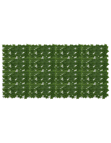 Schermo per balcone con foglie Verde 200 x 100 cm