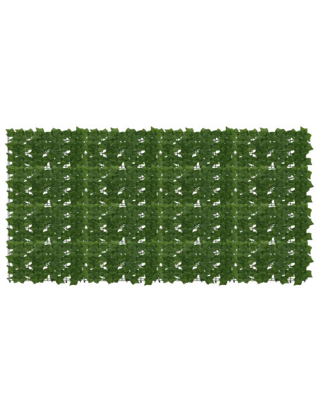 Schermo per balcone con foglie Verde 200 x 100 cm