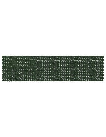 Schermo per balcone con foglie Verde Scuro 600 x 150 cm