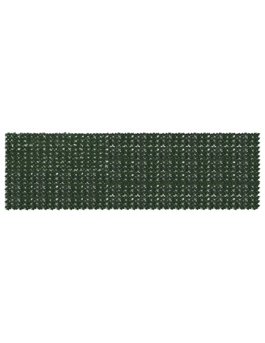 Schermo per balcone con foglie Verde Scuro 500 x 150 cm
