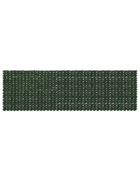 Schermo per balcone con foglie Verde Scuro 500 x 150 cm