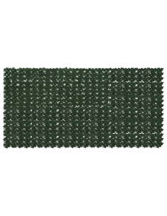 Schermo per balcone con foglie Verde Scuro 300 x 150 cm