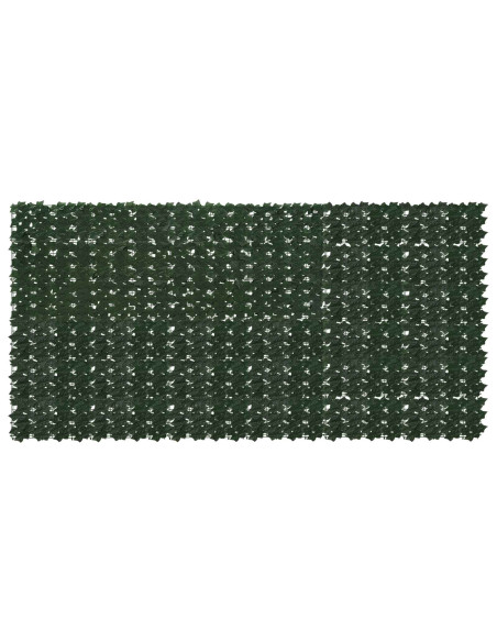Schermo per balcone con foglie Verde Scuro 300 x 150 cm