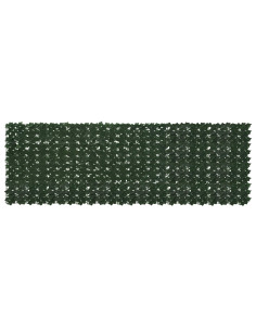 Schermo per balcone con foglie Verde Scuro 300 x 100 cm