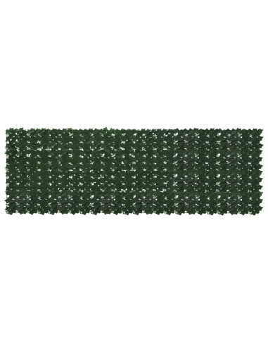 Schermo per balcone con foglie Verde Scuro 300 x 100 cm