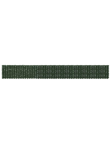 Schermo per balcone con foglie Verde Scuro 600 x 75 cm
