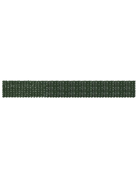 Schermo per balcone con foglie Verde Scuro 600 x 75 cm
