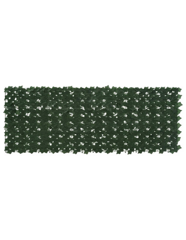 Schermo per balcone con foglie Verde Scuro 200 x 75 cm