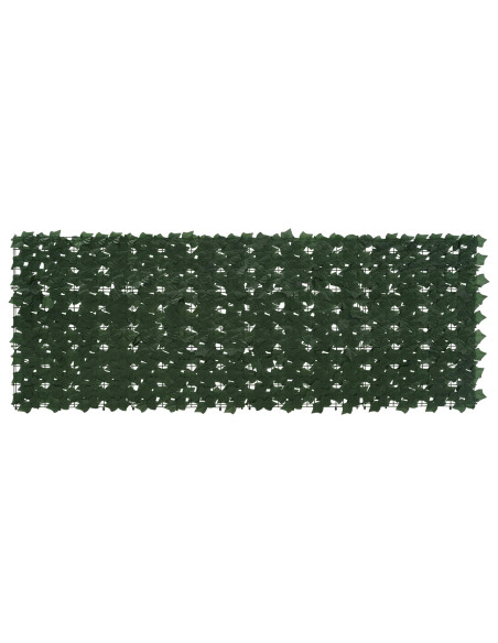 Schermo per balcone con foglie Verde Scuro 200 x 75 cm