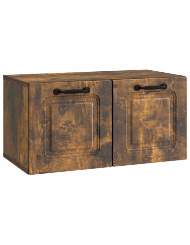 Mobile Porta TV da Muro Rovere Fumo 59,5 x 31 x 30 cm